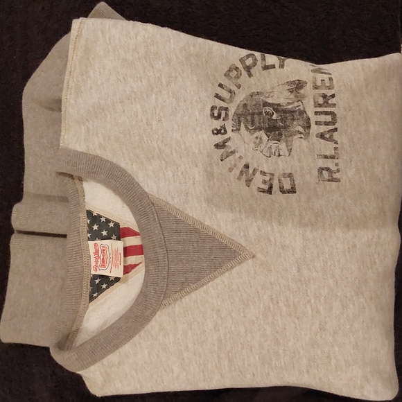RARE M/M CREWNECK BY:DENIM & SUPPLY CO R.L - Picture 1 of 3